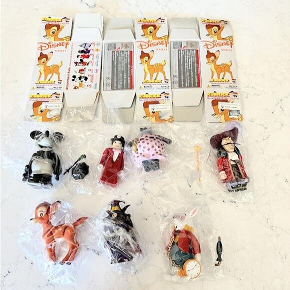 Disney Series 4 Figures 2000s Full Set Vintage Rare Medicom Kubrick BG25 - Picture 2 of 11